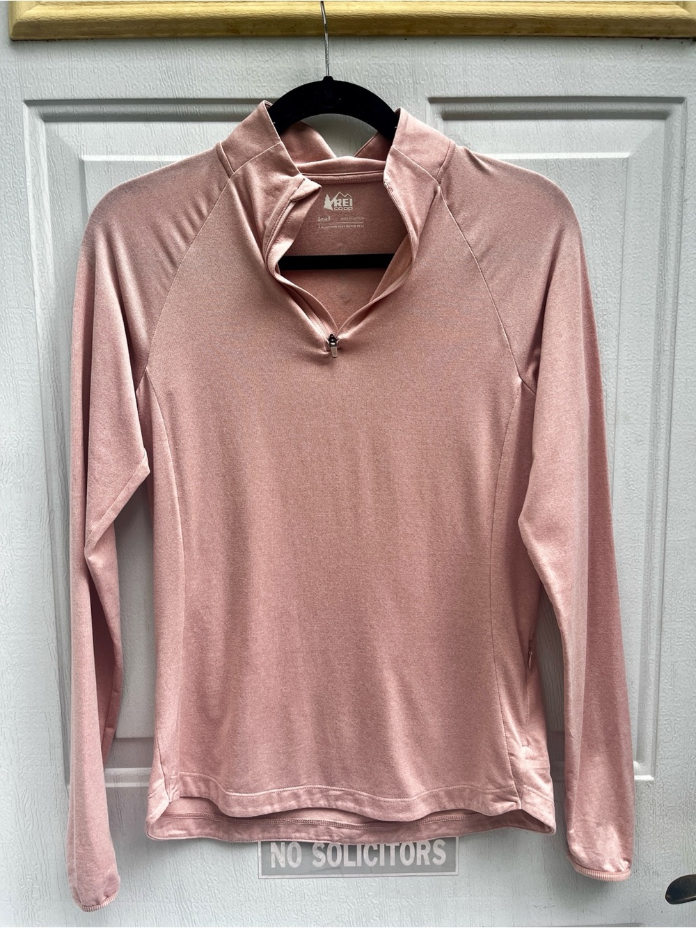 REI Pink Half-Zip Performance Pullover